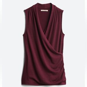 Burgundy Wrap Sweater